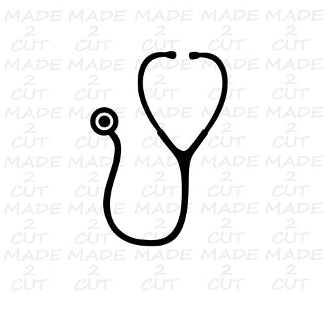 Stethoscope Svg Nurse Svg Doctor Svg Stethoscope Design Etsy