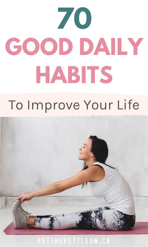 70 good daily habits to improve your life Work Habits, Daily Habits ...