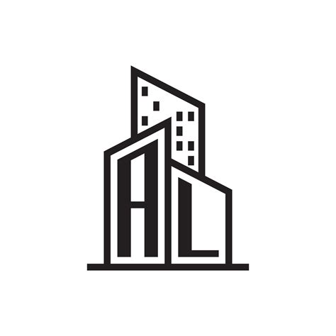 AL real estate logo with building style , Vector 29071676 Vector Art at