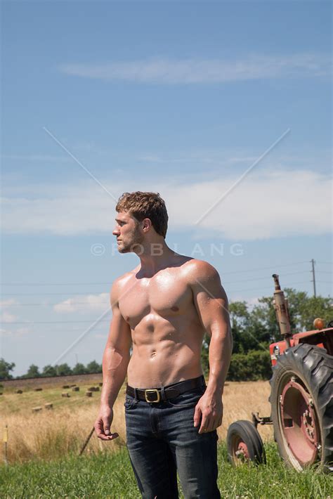 Hot Shirtless Man By A Tractor Rob Lang Images Hot Sex Picture