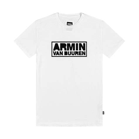 armin van buuren logo t shirt white official armada music store