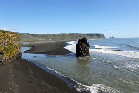 Black Volcanic Sand Beach In Vik Iceland Iceland Frank Monkiewicz