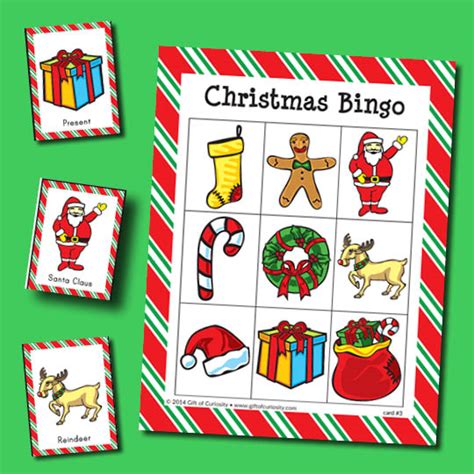 Christmas Bingo Coloring Pages