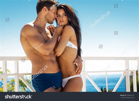sexy couple touching each other outdoor stok fotoğrafı 376409122 shutterstock