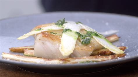 Ma recette de lieu jaune asperges blanches sauce verte