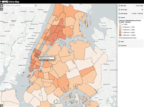This Interactive Nyc Crime Map Lets You Visualize All City Crime Per Precinct Viewing Nyc