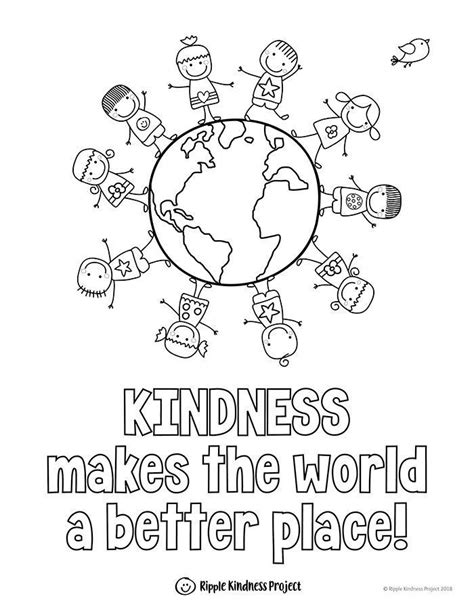 Kindness Coloring Pages Printable Printable Word Searches