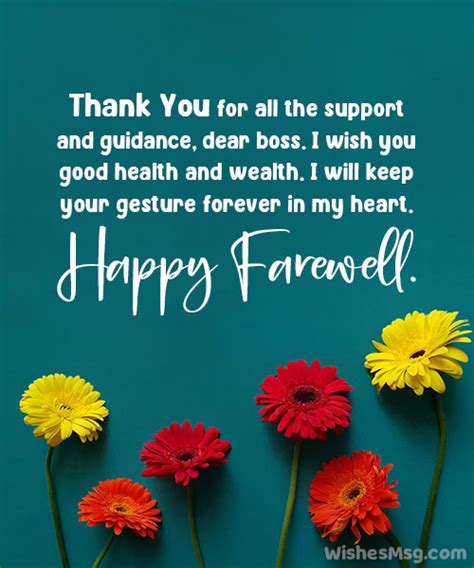 Farewell Messages To Boss Goodbye Wishes Best Quotations