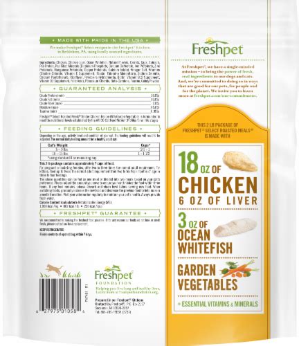 Freshpet Select Roasted Meals Tender Chicken Recipe With Garden