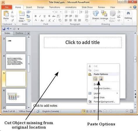 Copy And Paste Content In Powerpoint 2010