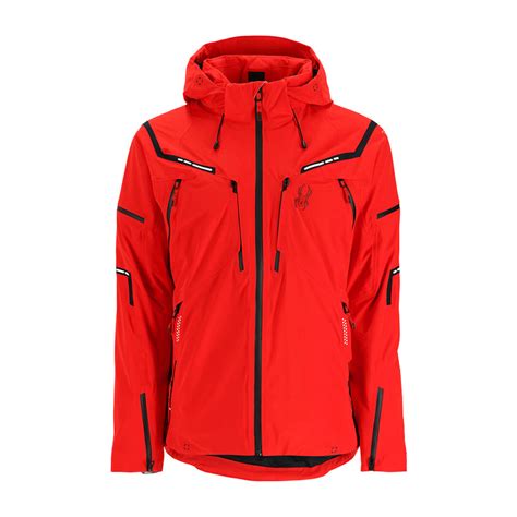 Pinnacle Insulated Ski Jacket Volcano Red Mens Spyder