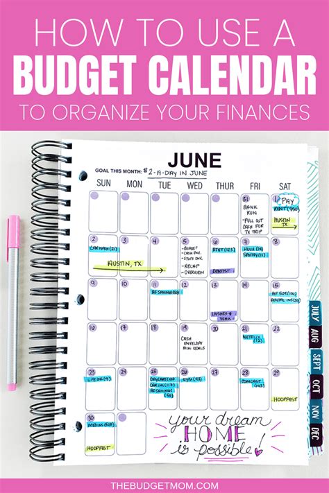 Budget Calendar Pdf Chicinfo