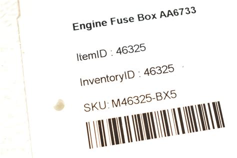 03 04 Corvette C5 Engine Bay Underhood Fuse Block Box Fusebox 10316193