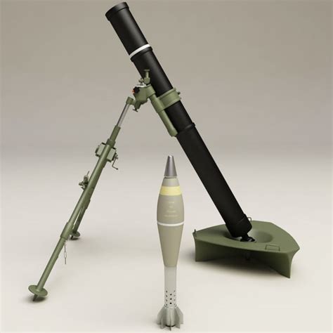 Mortar 120mm 3d Model