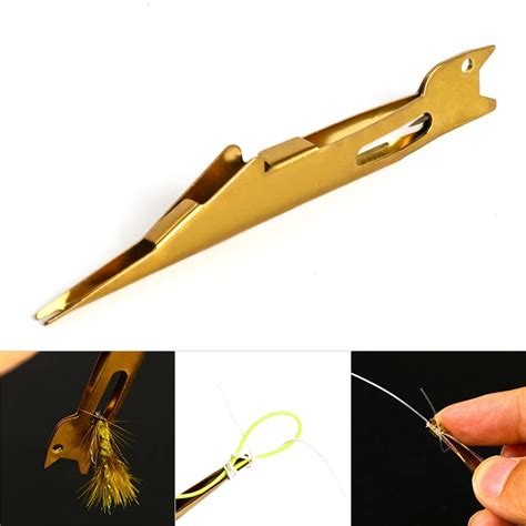 Tie Fast Knot Tying Tool Fly Fishing Tyer Accessories Durable Metal For