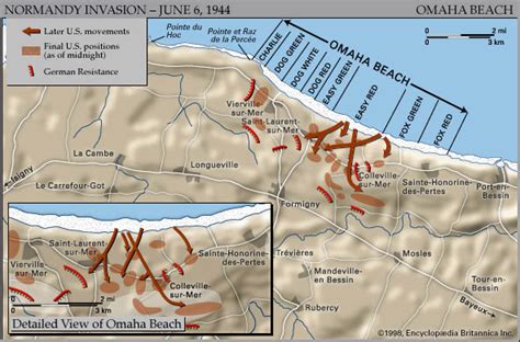 Our d day beaches map aims to guide you through the area by showing you the main attractions that not only commemorate those who bravely it was on the 6th of june 1944 when an armada of allied troops from the us, britain, canada and more landed on the beaches of normandy, north of france. Normandy Invasion: Omaha Beach -- Kids Encyclopedia ...