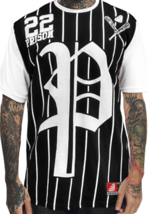 Camiseta Prison Baseball 22 Preto Compre Agora Kanui Brasil