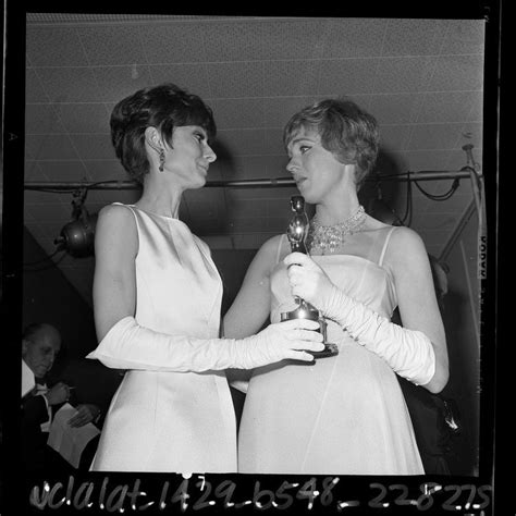 Photo Audrey Hepburn And Julie Andrews Ucla