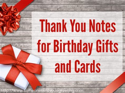 Thank You Notes For Birthday Ts And Cards Someone Sent You A Greeting