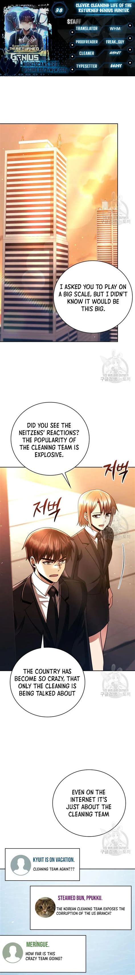 clever cleaning life of the returned genius hunter chapter 38 night scans