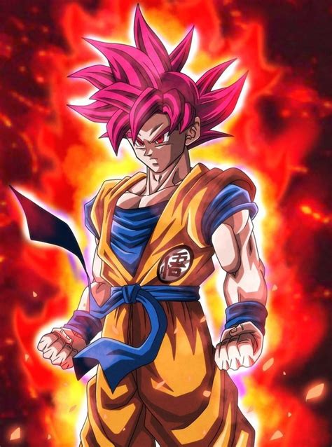 Goku Ssj God By Akabeco Imagenes De Goku Personajes De Goku Pantalla De Goku