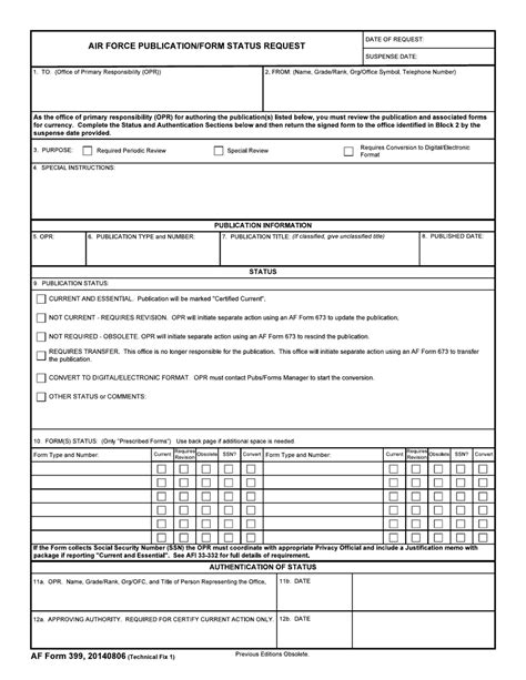 Air Force Form 24 Fillable Printable Forms Free Online