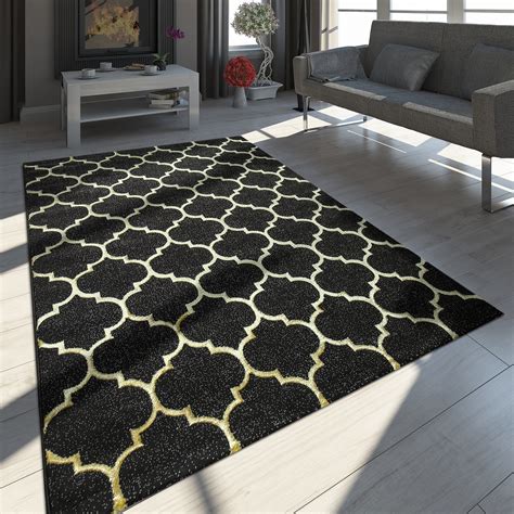 Лапчатка кустарниковая голд теппич (gold teppich). Teppich Marokkanisches Muster Schwarz Gold | TeppichCenter24