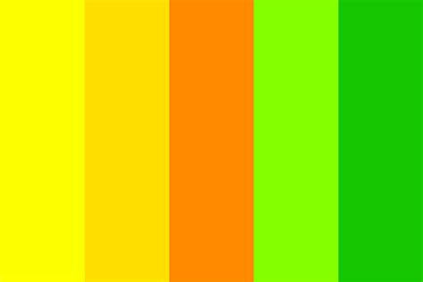 Yellow Green Rosetta Color Palette