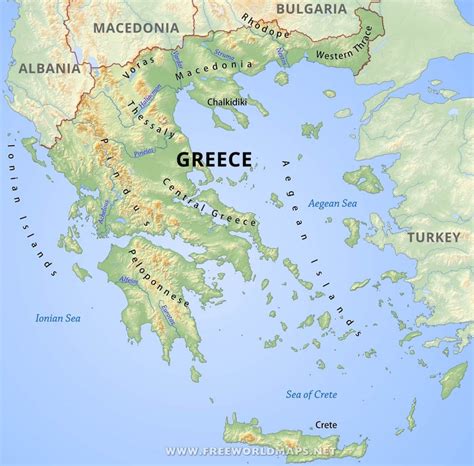 Printable Map Of Greece Free Printable Maps