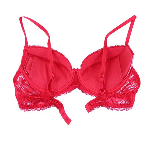 Sexy Push Up Bra Comfort Padded Lace Sexy Plunge T Shirt Half Cup Bras