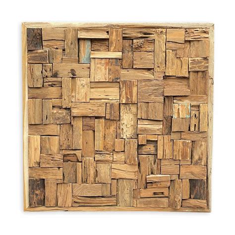 Driftwood Square Java Wall Panel Contemporary And Modern Wall Panels