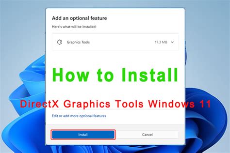 How To Install Directx Graphics Tools Windows 11 Full Guide