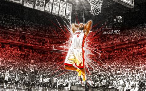 Lebron James Miami Heat For Desktop Wallpaper Sports Wallpaper Better