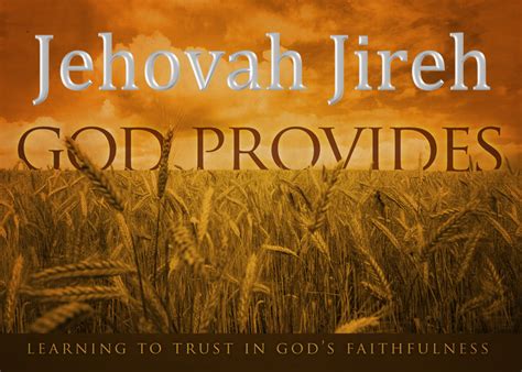 Missiontwenty4 Jehovah Jireh Our Mini Story On Trust