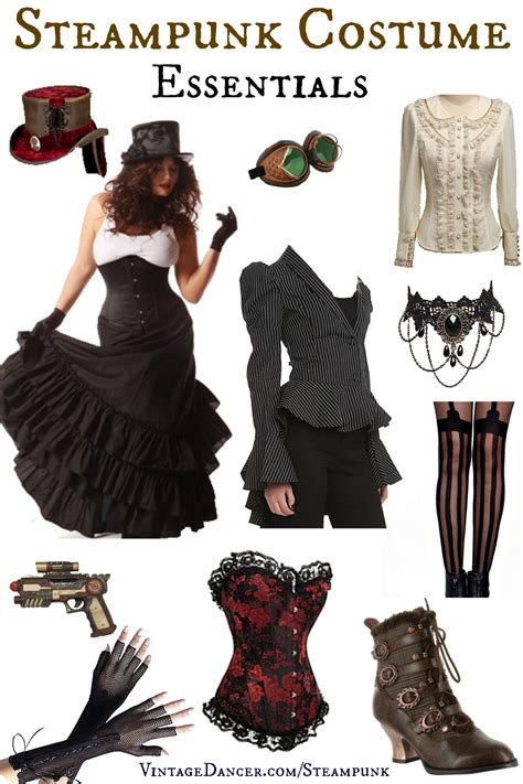 Steampunk Costume Essentials For Women Steampunk Clothing Steampunk