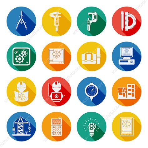 Civil Engineering Icons Illustration Stock Image F0200528