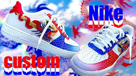 How To Customize Air Force 1s Dragon Edition Youtube