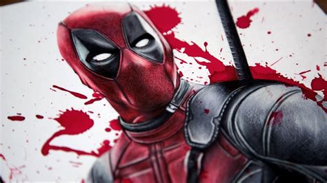 This video tutorial shows you how to draw a character from marvel, deadpool. DRAWING DEADPOOL with paint | Dibujo Deadpool con paint ...