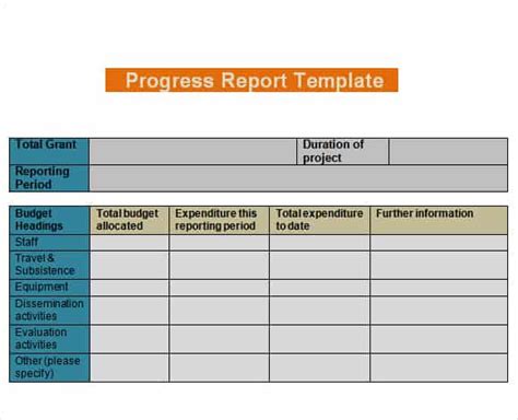 4 Daily Progress Report Templates Writing Word Excel Format