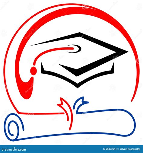 Emblema De La Graduación Ilustración Del Vector Ilustración De Alto