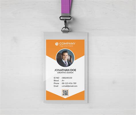 Id Card Design Free Mockup Download On Pantone Canvas Gallery