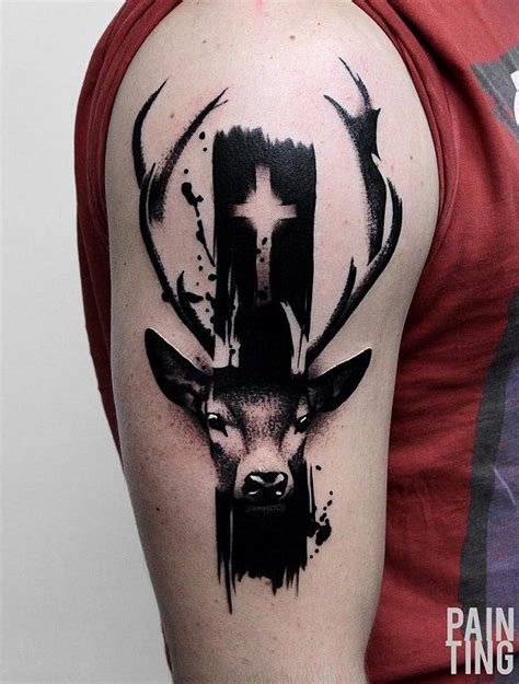 45 Inspiring Deer Tattoo Designs Art And Design Half Sleeve Tattoo