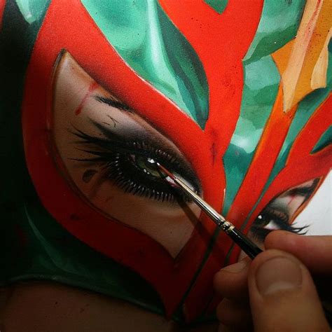 Brian M Viveros Artsy Illustration Carnival Face Paint