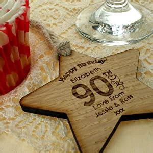 A 90th birthday is a major milestone, and it deserves to be celebrated. Womens 90th Birthday Gift, 90th birthday wooden star, 90th ...