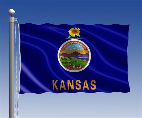 Kansas State Flag Worldatlas