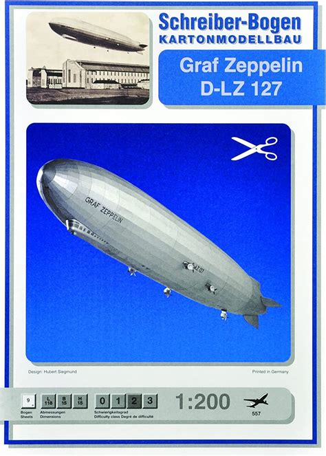 Maquette En Carton Graf Zeppelin D Lz 127 Amazonfr Autres
