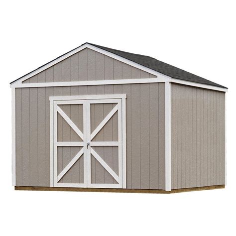 Handy Home Products Installed Columbia 12 Ft X 12 Ft Wood Storage