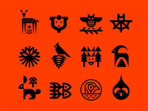 Nature Symbols Nature Symbols Geometric Logo Symbol Design