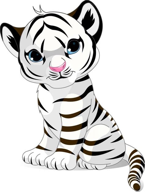 Cute White Tiger Cub Decals By Cute Tiger Cubs Cute