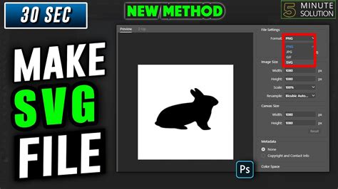How To Make Svg Files In Photoshop 2024 Export Svg File Youtube